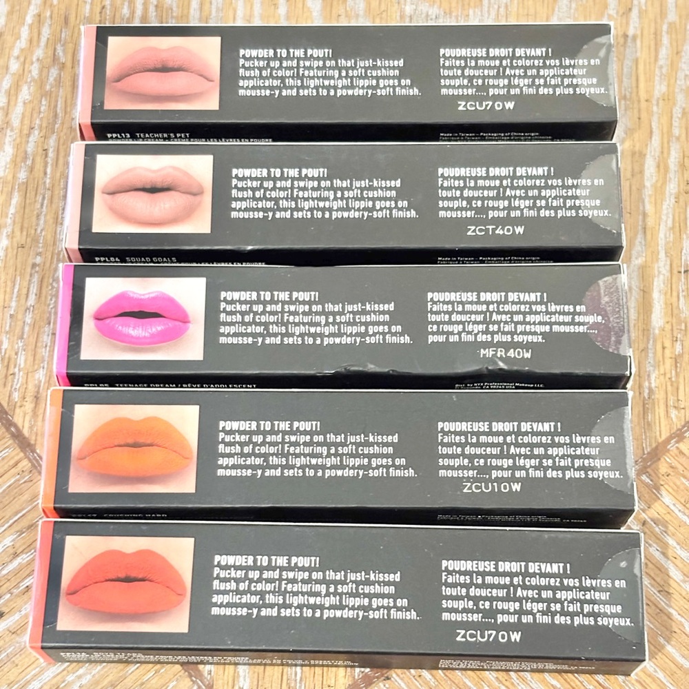 5 for $29 NYX Powder Puff Lippie 5pc Bundle Lip Cream Set NEW - Picture 3 of 4